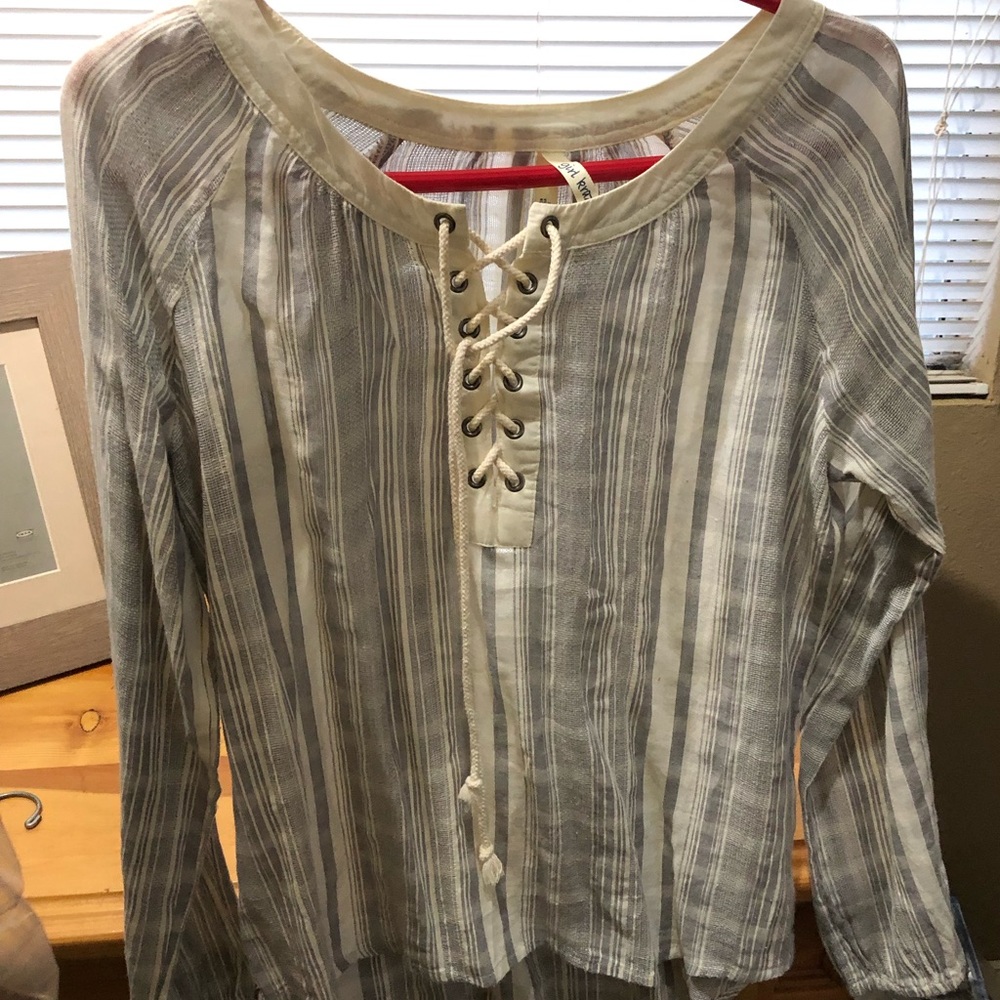 Striped, flowy top